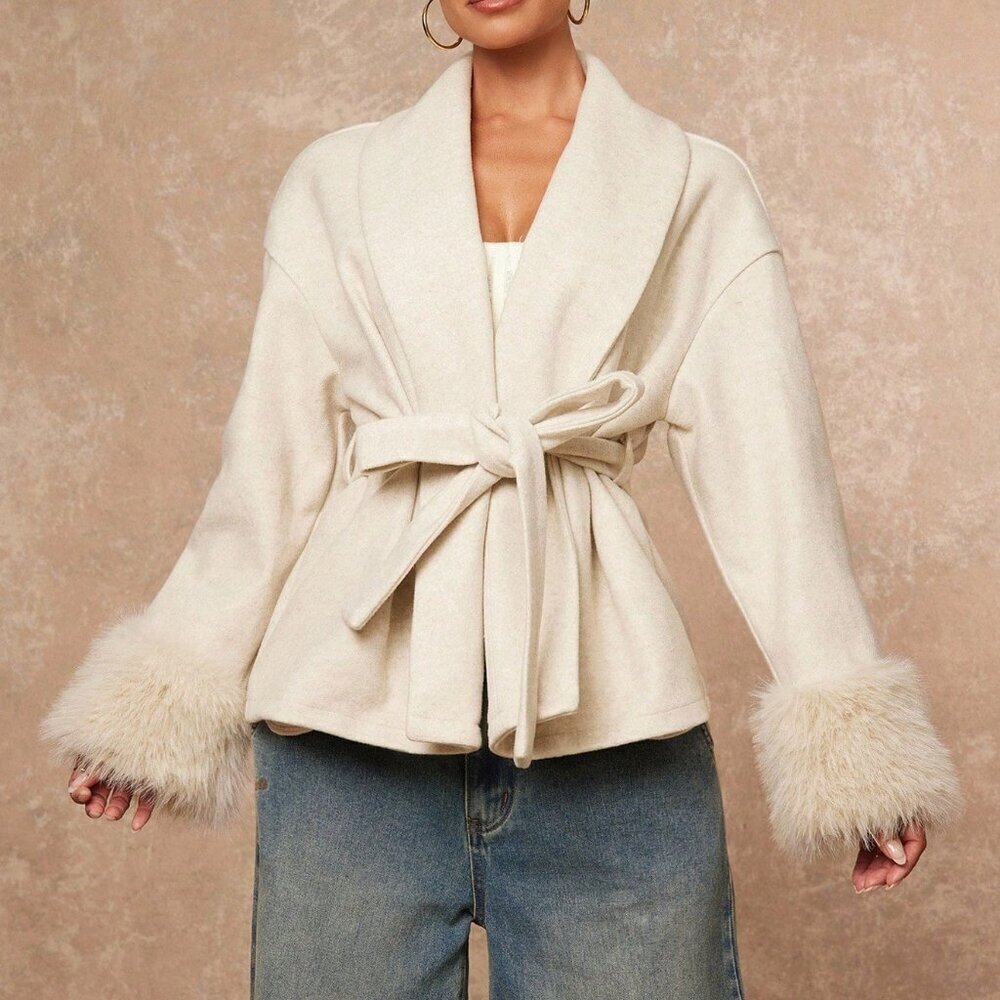 Apricot Elegant Women's Jacket